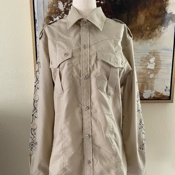 El General Country western, equestrian.  Mens button down shirt nwot - Picture 1 of 12
